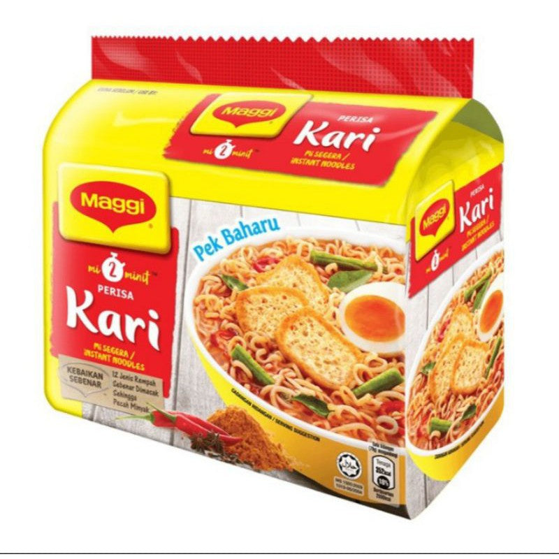 Maggi Curry Instant Noodle Kari 5x79g