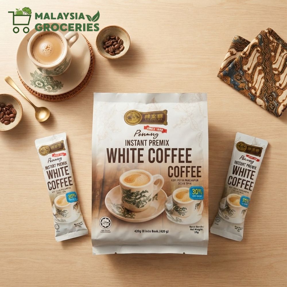 Sin Boon Kee Penang Instant Premix White Coffee (30% Less Sugar)