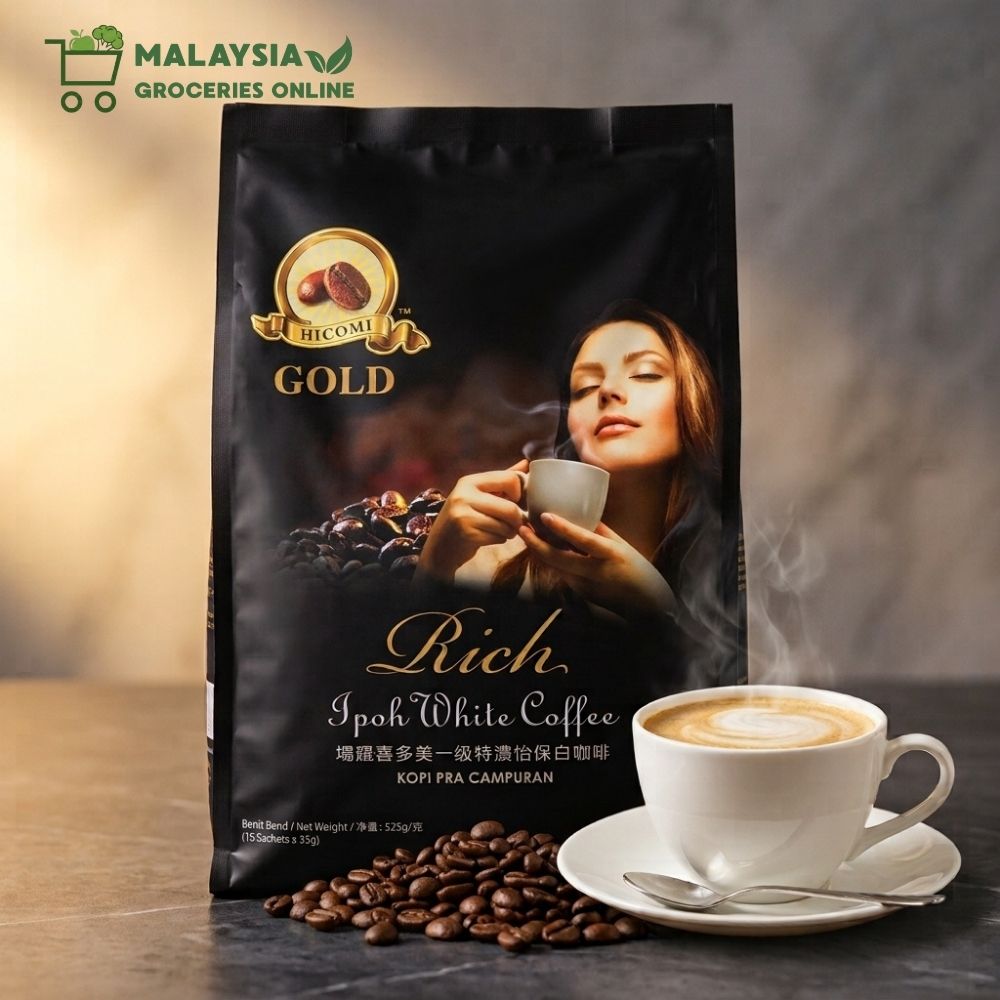 HICOMI Premium 3 in 1 Ipoh Instant White Coffee