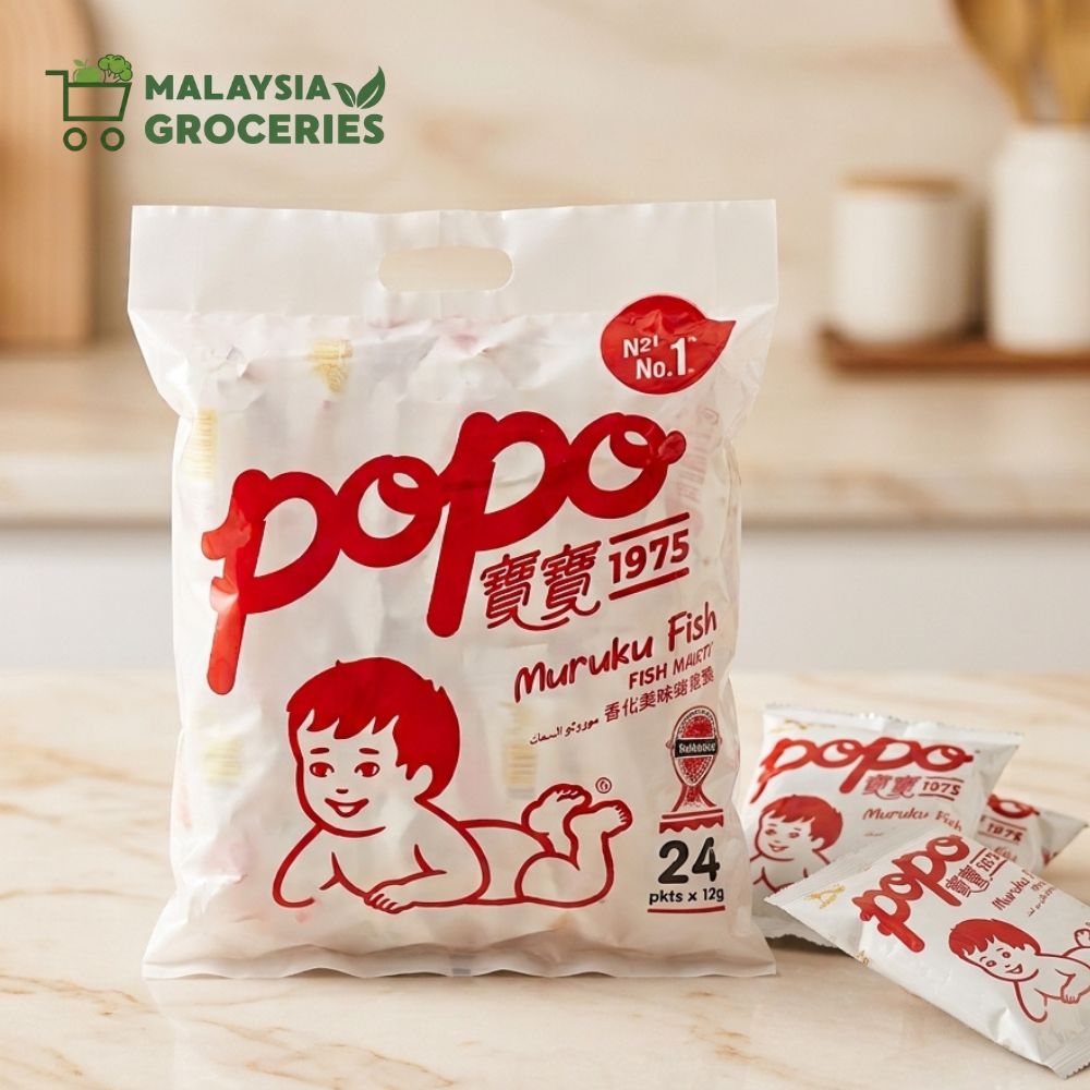 POPO Muruku Fish Crackers Ikan Muruku 24 Pkts x 12g