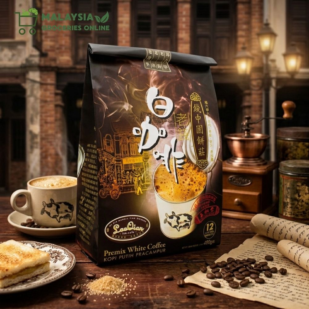 San Shu Gong Lao Qian Instant White Coffee / Milk Tea Teh Tarik Melaka