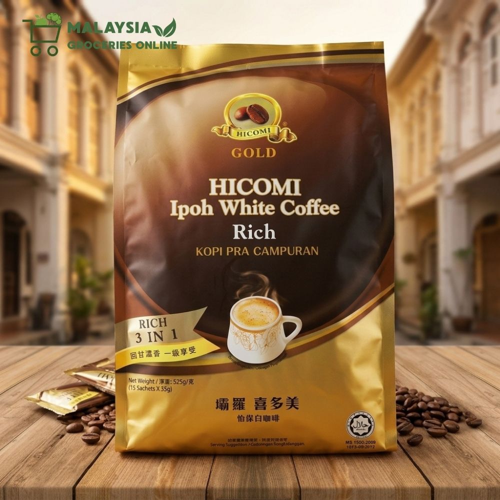 HICOMI Premium 3 in 1 Ipoh Instant White Coffee