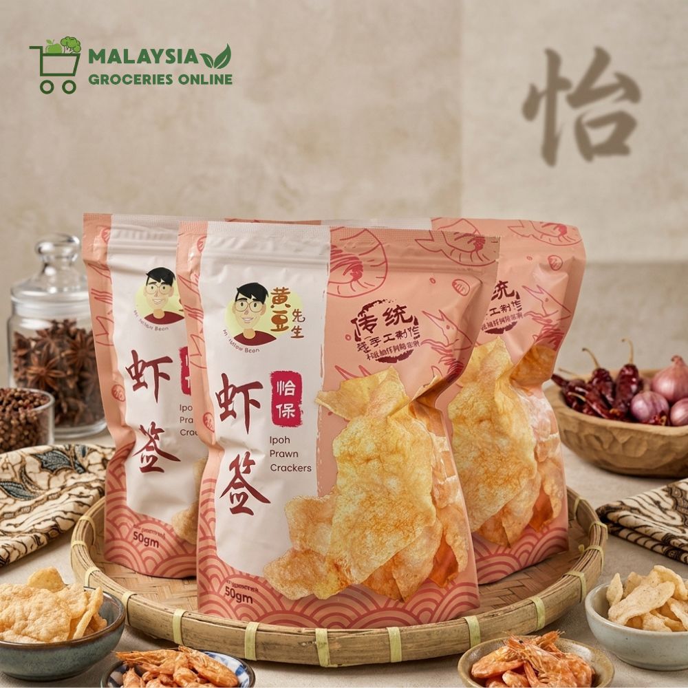 Mr Yellow Bean Ipoh Crispy Beancurd Roll / Beancurd Skin / Prawn Cracker