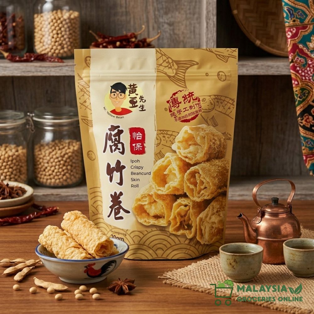 Mr Yellow Bean Ipoh Crispy Beancurd Roll / Beancurd Skin / Prawn Cracker