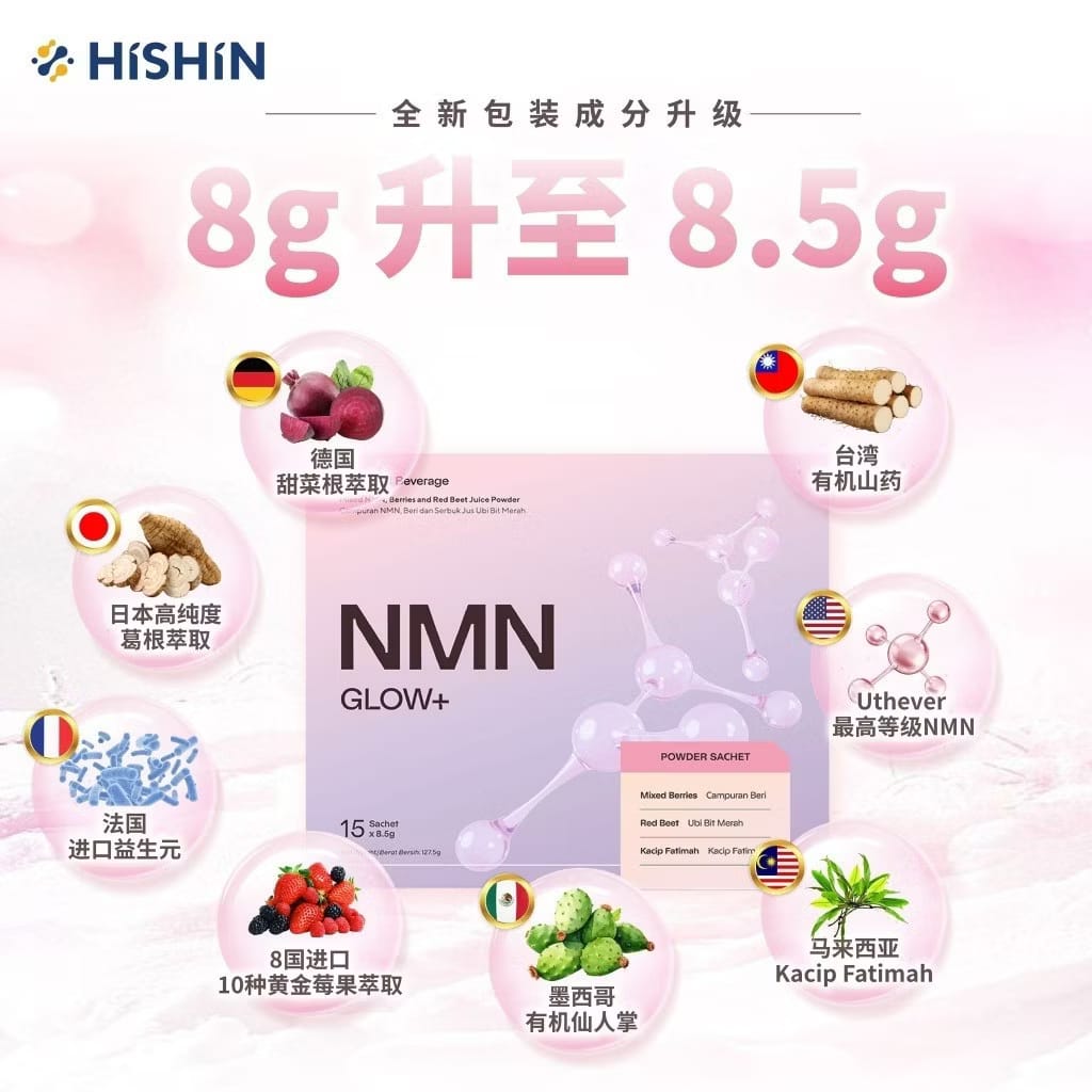 HISHIN NMN Glow Plus Breast Enlargement Bust Support Intimate Care Uterus Care NMN Glow+